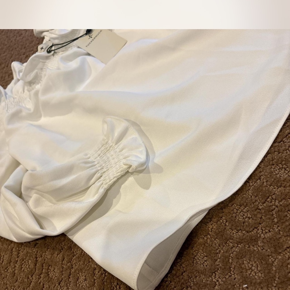 Tuckernuck White Ruffled Blouse - Picture 4 of 4